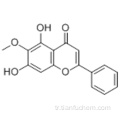 4H-1-Benzopiran-4-on, 5,7-dihidroksi-6-metoksi-2-fenil CAS 480-11-5